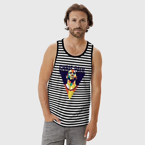 Мужская майка Крис Пол / Черная тельняшка – фото 3