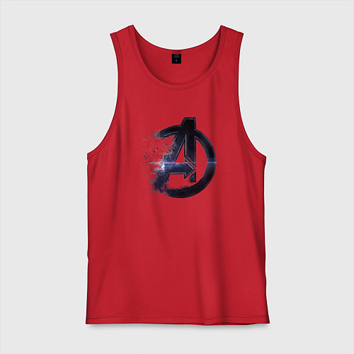 Мужская майка Мстители лого рассеивается / Красный – фото 1