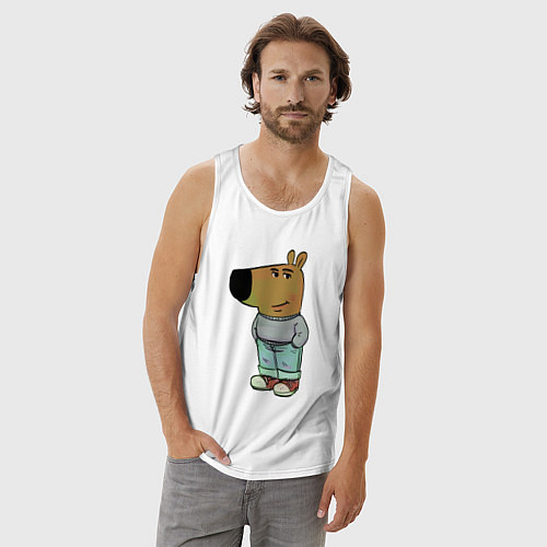 Мужская майка Чиловый парень / Белый – фото 3