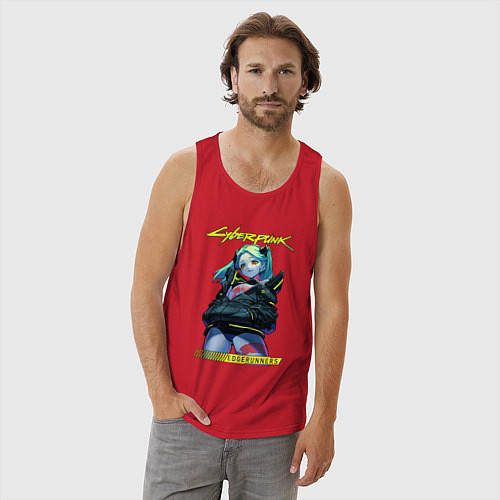 Мужская майка Rebecca - edge runners / Красный – фото 3