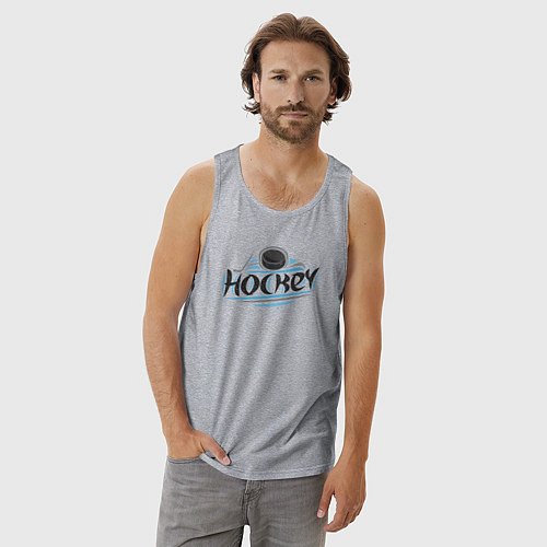 Мужская майка Хоккейный стиль / Меланж – фото 3