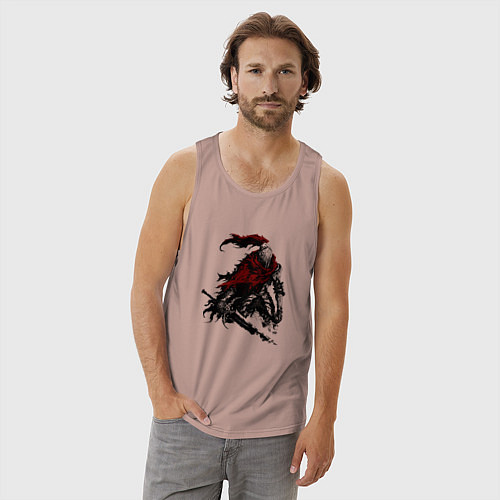 Мужская майка Боевой элитный рыцарь / Пыльно-розовый – фото 3