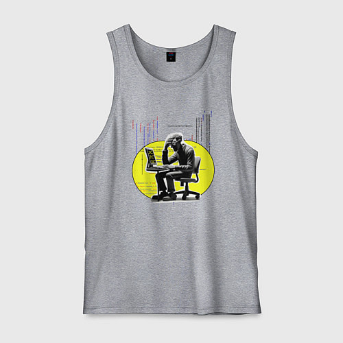 Мужская майка 1С, 2С, 3С / Меланж – фото 1