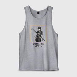 Майка мужская хлопок Ровер парень, цвет: меланж