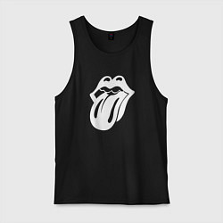 Мужская майка Rolling Stones - white logo