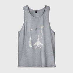 Майка мужская хлопок Микоян гуревич 29, цвет: меланж