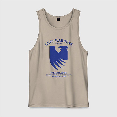 Мужская майка Grey Wardens - Dragon Age / Миндальный – фото 1