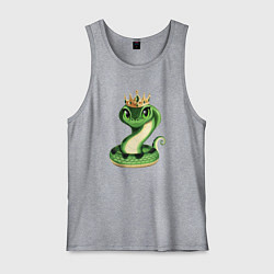 Майка мужская хлопок Царевна змея, цвет: меланж