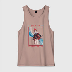 Майка мужская хлопок Danjin Scarlet Shade, цвет: пыльно-розовый