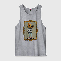 Майка мужская хлопок Чиловый пацык, цвет: меланж