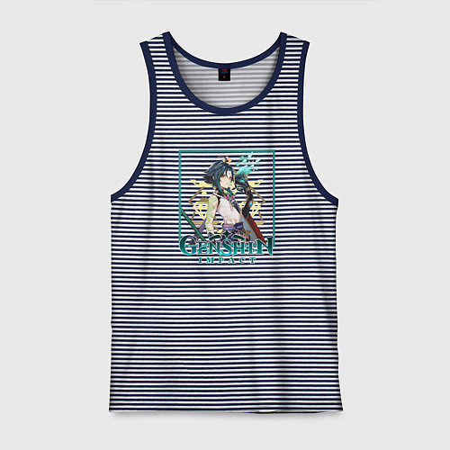 Мужская майка Сяо / Синяя тельняшка – фото 1