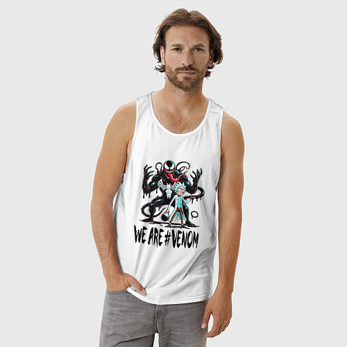 Мужская майка We are Venom - Rick / Белый – фото 3