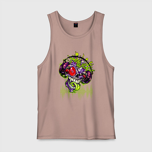 Мужская майка DJ Zombie / Пыльно-розовый – фото 1