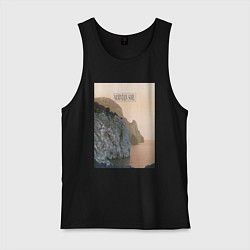 Майка мужская хлопок Горная душа, цвет: черный