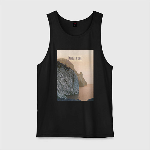 Мужская майка Горная душа / Черный – фото 1