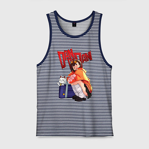 Мужская майка Момо Аясэ: Турбо Бабка / Синяя тельняшка – фото 1