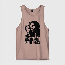 Майка мужская хлопок Fox and Dana, цвет: пыльно-розовый