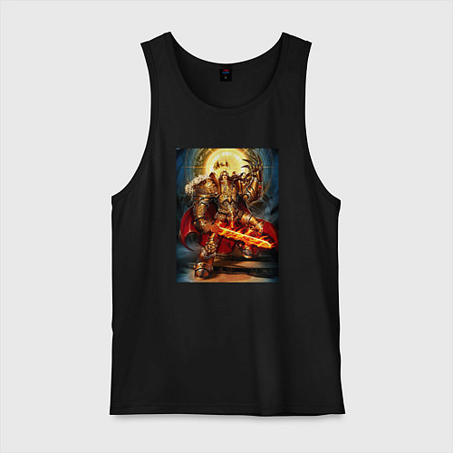 Мужская майка Empire of Humanity - Warhammer 40k / Черный – фото 1