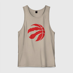 Майка мужская хлопок Raptors ball, цвет: миндальный