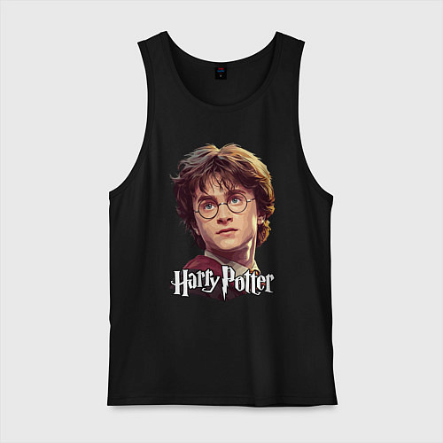 Мужская майка Harry Potter wizard / Черный – фото 1