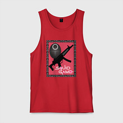 Мужская майка Squid game gun and mask