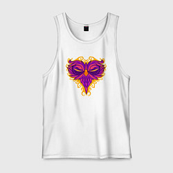 Майка мужская хлопок Violet owl, цвет: белый