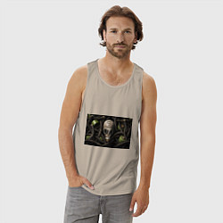 Майка мужская хлопок Авто рожденные в СССР, цвет: миндальный — фото 2