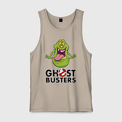 Майка мужская хлопок Ghostbusters - slimmer, цвет: миндальный