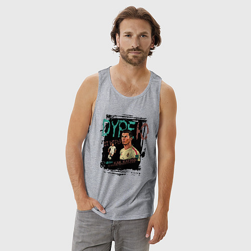 Мужская майка Дурею от игры Роналду / Меланж – фото 3