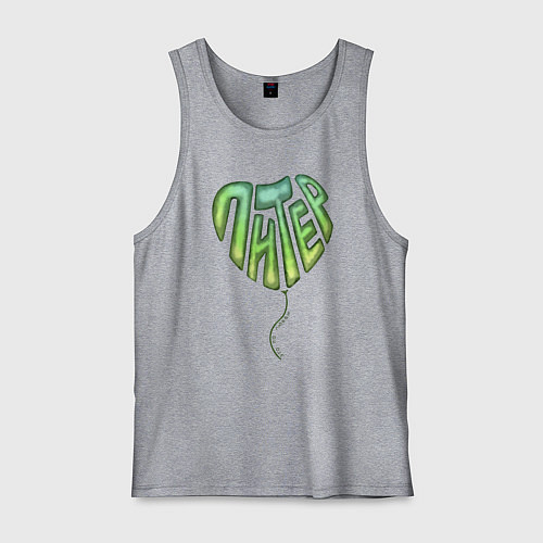 Мужская майка Питер это / Меланж – фото 1