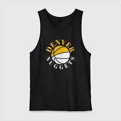 Майка мужская хлопок Denver Nuggets sport, цвет: черный
