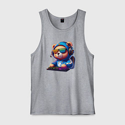 Майка мужская хлопок Bear cub is a player of Team Liquid - esports, цвет: меланж