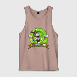Майка мужская хлопок Риктобирфест, цвет: пыльно-розовый