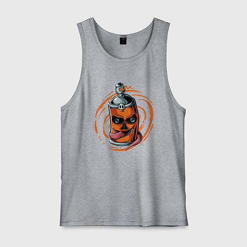 Мужская майка Graffiti smile / Меланж – фото 1