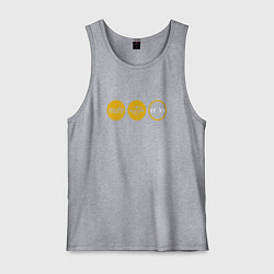 Майка мужская хлопок Depeche Mode - mute records ltd, цвет: меланж