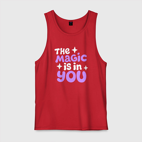Мужская майка Магия в тебе / Красный – фото 1