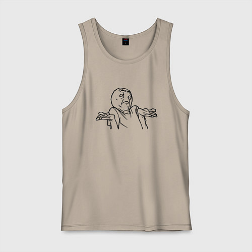 Мужская майка Непон мем / Миндальный – фото 1