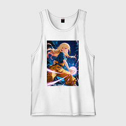 Майка мужская хлопок Марин Китагава косплей Dragon Ball, цвет: белый