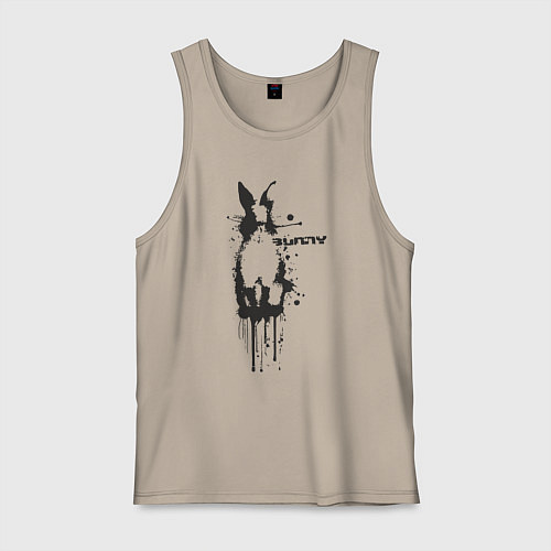 Мужская майка Banksy bunny / Миндальный – фото 1