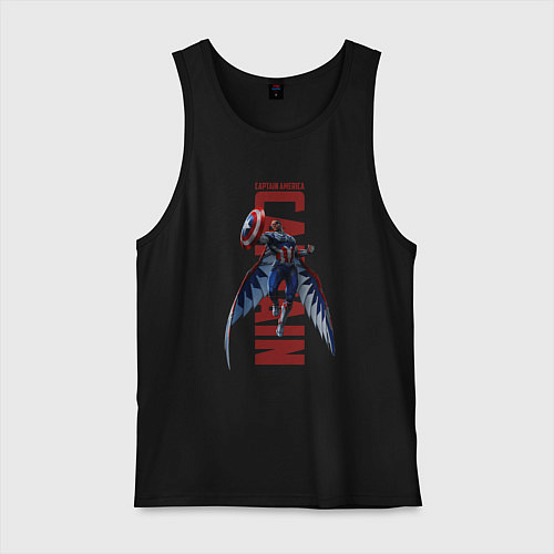 Мужская майка Капитан Америка: Новый мир / Черный – фото 1