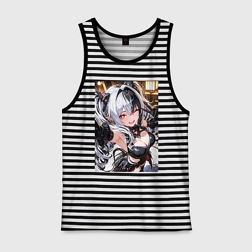 Мужская майка Jetavie Punishing Gray Raven / Черная тельняшка – фото 1