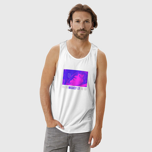 Мужская майка Микки - 17 / Белый – фото 3
