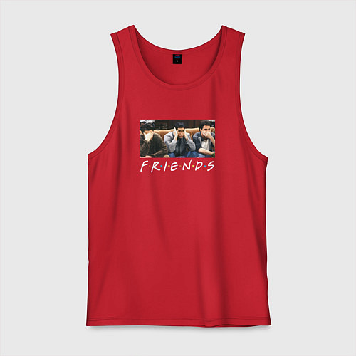 Мужская майка Друзья / Красный – фото 1