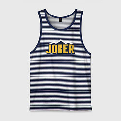 Майка мужская хлопок Joker Nuggets, цвет: синяя тельняшка
