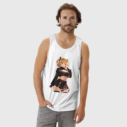 Мужская майка Burnice White Zenless Zone Zero / Белый – фото 3