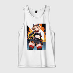 Майка мужская хлопок Burnice White Zenless Zone Zero, цвет: белый