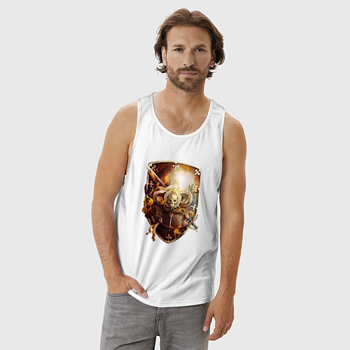 Мужская майка Order of the Sanctified Shield Warhammer / Белый – фото 3