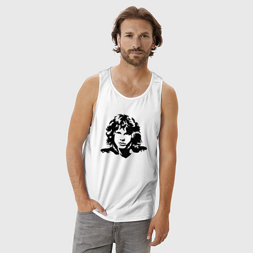 Мужская майка The Doors - Джим Моррисон / Белый – фото 3