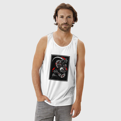 Мужская майка Самурай ронин / Белый – фото 3