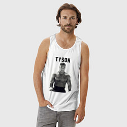 Майка мужская хлопок Молодой Майк, цвет: белый — фото 2